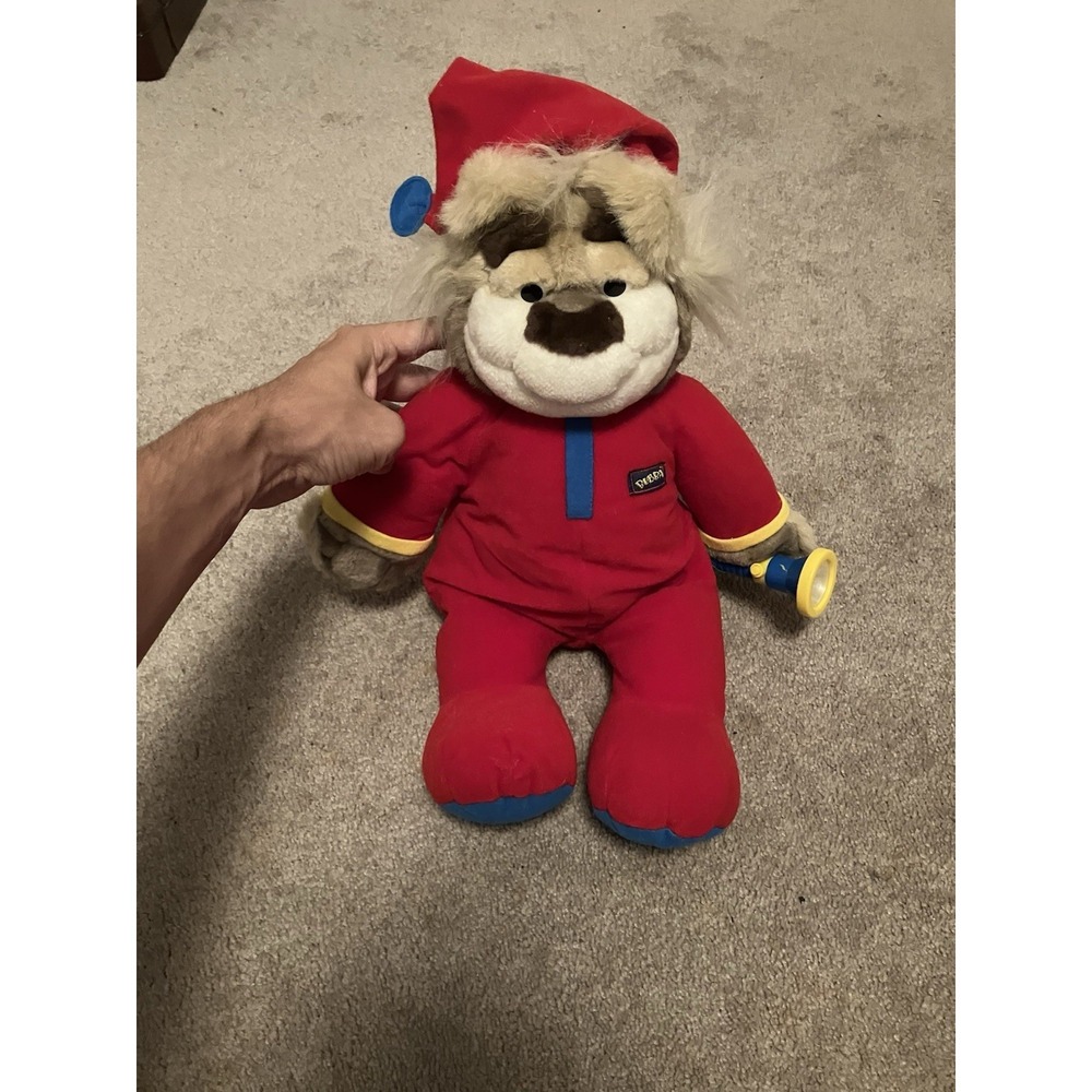 Vintage NOT WORKING! 1997 Tyco Bedtime Bubba Talking Bear 18" Plush Toy/Light
